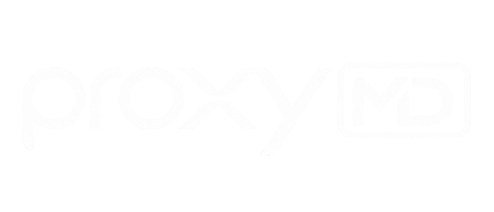 ProxyMD wordmark, white on dark
